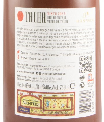 2024 talha tinto rear etiket